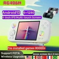 ราคา เครื่องเล่นเกมวิดีโอย้อนยุค, ANBERNIC RG406H, เครื่องเล่นเกมพกพา PS2, หน้าจอ HD 4 นิ้ว, ระบบปฏิบัติการ Android13, หน่วยความจำ 8G + 128G, จอยสติ๊กฮอลล์ 3 มิติ, RG406H (1731423289765562588)