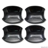 ราคา alwaysshoprich คุณภาพรับประกันได้ เบ้ากลม เบ้าถ้วย เบ้ารองมือเปิดประตู ไม่มีโลโก้ 4 ชิ้น 4 ประตู สีเครฟล่าดำ สำหรับ Mitsubishi L200 Triton Plus Pajero Sport Montero Sport ปี 2005 (1731622117072013498)