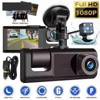 ราคา กล้องติดรถยนต์ เลนส์กล้อง 3 ตัว, กล้องติดรถยนต์ 3 ช่อง, HD 1080P, กล้องติดรถยนต์เลนส์คู่, เครื่องบันทึกวิดีโอ, กล้องติดรถยนต์, กล่องดำ, [COD], [จัดส่งฟรี] (1730220717897255634)