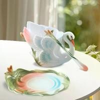 ราคา ชุดถ้วยกาแฟและชามเมลามีน ดีไซน์หงส์วาดด้วยมือ รวมช้อน เหรียญพหูรมาน ปู่ศิลา 9 แชะ หลวงพ่อพัฒน์ ภาพ อิฐ 9 ก้อน ต้นไม้ ยัก (1732404206321633252)