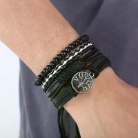 ราคา สร้อยข้อมือหนังถักสำหรับผู้ชาย 4 ชิ้น/ชุด วินเทจ ชีวิต ต้นไม้ หางเสือ เสน่ห์ ลูกปัดไม้ ชาติพันธุ์ ชนเผ่า สายรัดข้อมือ เชือก (1730155462897273439)