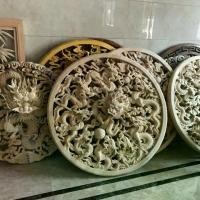 ราคา จานจานกลมกลวงสไตล์จีน, งานแกะสลักไม้เมืองตงยาง, ไม้เนื้อแข็ง, งานฝีมือ, สไตล์โบราณ, เครื่องประดับเมฆแผ่นมังกร, ตกแต่งทางเข้า, จานกลม (1732140962093500980)