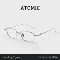 ราคา แว่นตาสี่เหลี่ยม, ATOMIC, งานฝีมือ, เบามาก, กรอบลวดทองไททาเนียมบริสุทธิ์, แว่นตา (1732168877929039046)