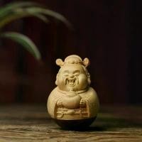 ราคา Tumbler เทพเจ้าแห่งความมั่งคั่ง, ไม้สักแกะสลักด้วยมือ, แมวนำโชค, แกะสลักไม้เนื้อแข็ง, ตกแต่งเดสก์ท็อป, งานฝีมือ (1732038678340209481)
