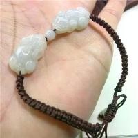 ราคา สร้อยข้อมือปี่เซียะหยกพม่า, ใหม่และเก่า, ปี่เซียะขนาดเล็ก, ทำด้วยมือ, สร้อยข้อมือปี่เซียะมินิ, Unisex, งานฝีมือ (1732114695107806845)