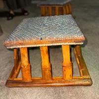 ราคา เก้าอี้นั่งสไตล์ม้ง ไม้ไผ่สานเก้าอี้ด้วยสายยาง งานฝีมือ100% (1732143817080145198)