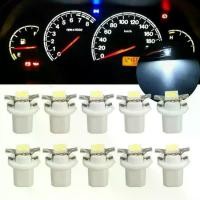 ราคา เกจวัดรถยนต์ T5 B8.5D, แผงหน้าปัด LED, หลอดไฟ, สีขาว, 12V, ชุด 10 (1732651051351442684)