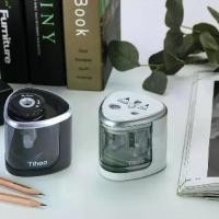 ราคา COD กบเหลา ดินสอ อัตโนมัติ ✏️ กบเหลาดินสอไฟฟ้า 2 ช่อง มี 3 สี กบเหลาดินสอ แถมฟรี อะไหล่ใบมีดเฉพาะรุ่น 1 ช่อง (1732376607491654895)