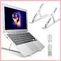 ราคา แท่นวางโน๊ตบุค ขาตั้งโน๊ตบุ๊ค ขาตั้งแล็ปท็อป ปรับระดับได้ 6 ระดับ แบบอลูมิเนียม สําหรับ สมุดบันทึก Laptop stand COD (1732644758208939294)