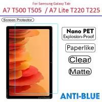 ราคา Samsung Galaxy Tab A7 Lite T220 T225, ฟิล์มกันรอยแบบใส นาโน ป้องกันสีน้ำเงิน ผิวด้าน ฟิล์มเหมือน กระดาษ สำหรับ Tab A7 10.4 T500 T505 (1731091784297122017)