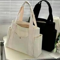 ราคา กระเป๋าโท้ทผ้าแคนวาส ความจุมาก กระเป๋าสะพายไหล่มีสไตล์ เหมาะสำหรับทำงานและออกไปข้างนอก อเนกประสงค์ เหมาะสำหรับนักเรียน เดินทาง ถุง กระดาษ ari (1731797049309234221)