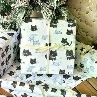ราคา กระดาษห่อของขวัญลูกแมวหิมะการ์ตูนน่ารัก, กระดาษ Baling ช่อง, กระดาษของขวัญพิมพ์ลายน่ารักและดูดี, แพ็ค 6 แผ่น / ถุง (1731485585729947308)