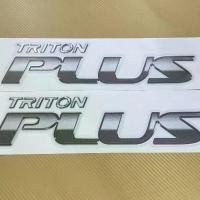 ราคา สติกเกอร์ TRITON PLUS ติดข้างท้ายกระบะ มิตชูบิชิ ไทรทัน ราคาต่อคู่ (1732596401194959950)
