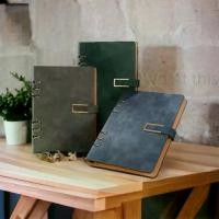 ราคา สมุดโน๊ต แฟ้ม หนัง รีฟิลได้ สมุดโน๊ตแบบหลวม แฟ้มสายรัดแม่เหล็ก อุปกรณ์การเรียน (1732606618561120224)