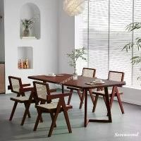 ราคา Sevenwood โต๊ะโซฟา เก้าอี้ โต๊ะกินข้าว โต้ะเก้าอี้ร้านกาแฟ โต๊ะกาแฟ โต๊ะไม้ โต๊ะเล็ก 140/160ซม โต๊ะอาหาร โต๊ะรับแขก (1732298612903544766)