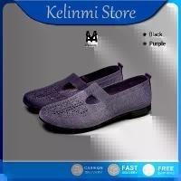 ราคา Kelinmi ผู้หญิง Flyknit รองเท้าส้นเตี้ย รองเท้าทำงาน รองเท้า พยาบาล เพื่อ สุขภาพ (1731599274955541123)
