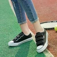 ราคา รองเท้าผ้าใบสำหรับผู้หญิง, คอลเลกชันฤดูร้อน, ระบายอากาศได้, 2018 มาใหม่, อเนกประสงค์, พร้อมเวลโคร, รองเท้าผ้าใบ, พื้นหนา, รองเท้าผ้าสีดำ, เหมาะสำหรับเด็กผู้หญิง รองเท้ากีฬาส้นแบน (1732066016895665304)