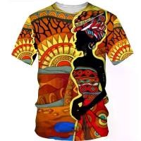 ราคา เสื้อยืดแขนสั้นผู้ชาย แฟชั่นวินเทจ พิมพ์ลายดิจิตอล 3D คอกลม 2023 (1729652033981221423)