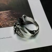 ราคา แหวนกรงเล็บกะโหลกศีรษะ, แฟชั่นวินเทจ, สไตล์ข้ามพรมแดน, บุคลิกภาพของผู้ชายที่ครอบงำ, แหวนกรงเล็บมังกรสีเงินลายโบราณเปิด, แหวนกรงเล็บนกอินทรี (1731959614360814980)