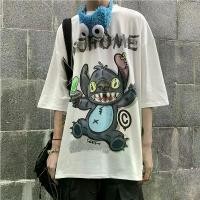 ราคา เสื้อยืด แฟชั่นวินเทจ แขนสั้น พิมพ์ลายการ์ตูน (1730048676314778397)