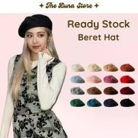 ราคา หมวกเบเร่ต์ แฟชั่นวินเทจ คุณภาพดี หมวกศิลปะ หมวกจิตรกร วัสดุผ้าวูล สไตล์หมวกเบเร่ต์ ร้าน Luna (1732441246867817580)
