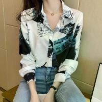 ราคา เสื้อเชิ้ตแขนยาว สไตล์ฮ่องกง แฟชั่นวินเทจ พิมพ์ลายงู เสื้อเบลาส์ มีสินค้า เสื้อเชิ้ต สไตล์เกาหลี ผ้าใส่สบาย เสื้อ เสื้อฮาวาย ผ้าชีฟอง ลายทาง สาวอวบ ไซส์ใหญ่ เชิ้ตแขนยาว ลายดอกไม้ (1731971022372766862)