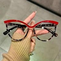 ราคา แว่นตา, กรอบบล็อคสีตาแมว, เลนส์ใส, แฟชั่นวินเทจ, แว่นตาตกแต่ง, สไตล์ Y2K, เหมาะสำหรับสุภาพสตรี, แว่นตาคอมพิวเตอร์ (1732567645428090361)