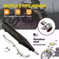 ราคา ท่อ Muffler 1 ชุดสำหรับ Mio / Wave Smash Raider J Honda ไอเสียรถจักรยานยนต์ (1732505306657031791)