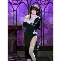 ราคา พร้อมส่งในไทย ส่งแมสได้ ชุดแม่ชีฮาโลวีน ชุดแม่ชียาว ชุดฮาโลวีนเซ็กซี่ ชุดแม่ชี ชุดสีดำ ฮาโลวีน ชุดผี คอสเพลย์ (1732337610807150320)