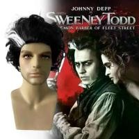ราคา วิกผม Sweeney Todd The Demon Barber Of Fleet Street, วิกผมหยิกสั้น, สีดำและสีขาว, สำหรับผู้หญิง, เหมาะสำหรับคอสเพลย์, ฮาโลวีน (1732236618615850538)