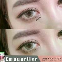 ราคา PrettyDoll คอนแทคเลนส์ รุ่น Emquatier สี Brown & Gray สำหรับสายตา 0.00 - 6.00 เลนส์นิ่มใส่สบายตา รายเดือนฟรีตลับ (1729627801761188410)