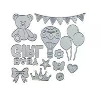 ราคา แบนเนอร์หมี ลูกโป่ง, wsilyah, แม่พิมพ์ตัดเด็ก, สติ๊กเกอร์ตกแต่งการ์ดกระดาษสมุดภาพ DIY (1731604295462521362)