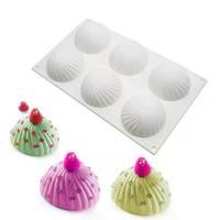 ราคา แม่พิมพ์ซิลิโคน ทรงครึ่งวงกลม 6 ช่องใหญ่ ลายขีด, แม่พิมพ์ซิลิโคน fondant เค้ก mould (คละสี) สินค้าที่ขายดีที่สุดของเดือนนี้ (1732073191383205042)