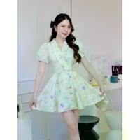 ราคา [LALAPIS] มินิเดรส สวีทตี้ เค้ก มินิมอล (LA313) Dress ปกสูท มินิเดรส แขนสั้น เดรสลายดอกไม้ มินิเดรสลาลาพีส (1731461581945996316)