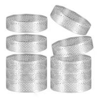 ราคา แม่พิมพ์ขนมสแตนเลสทรงกลม 10 ชิ้น พายผลไม้เจาะรู คีช เค้ก มูส แม่พิมพ์อบในครัว 6 ซม. (1729783034079382252)