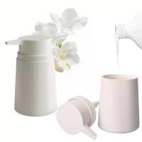 ราคา เครื่องจ่ายสบู่ปั๊มพลาสติก ชุด 2 ชิ้น ขวดสบู่เหลว 320ml เหมาะสำหรับห้องครัวและห้องน้ำ สามารถใช้โลชั่น น้ำมันหอมระเหย สบู่เหลวได้ (1732287622683330370)