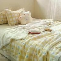 ราคา ผ้าห่มใยไหม, ผ้าห่มขนแกะนม, เหมาะสำหรับสำนักงาน, กลางแจ้ง, และฤดูร้อน, ผ้าห่มขนแกะ, ผ้าห่มเครื่องปรับอากาศ, ผ้าห่มโซฟา, วัสดุขนแกะปะการัง, ขนาด 3 หรือ 5 ฟุต (1730731942414813368)