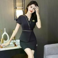 ราคา ชุดทำงานผู้หญิง, เสื้อผ้าผู้หญิงระดับไฮเอนด์, วัสดุโพลีเอสเตอร์คุณภาพสูง, ชุดเสื้อผ้าสั้น, แขนสั้น, ชุดยูนิฟอร์มช่างเทคนิคมืออาชีพการดูแลสุขภาพระดับไฮเอนด์, ชุดกระโปรงกางเกง, เหมาะสำหรับชุดทำงานอาบน้ำ