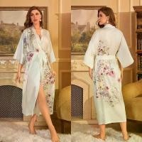 ราคา Pamas Nightgown, ชุดนอนคุณภาพสูง, วัสดุผ้าไหมน้ำแข็ง, สำหรับผู้หญิง, ชุดฤดูใบไม้ผลิและฤดูร้อน, เสื้อคลุมอาบน้ำลูกไม้ขึ้น, เสื้อคลุมอาบน้ำ, จัดส่ง 24 ชั่วโมง, สไตล์ใหม่สำหรับปี 2024 (173208575907479786