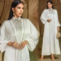 ราคา BA เสื้อคลุมอาหรับสีขาวสองชิ้น, แฟชั่น Kaftan ตะวันออกกลาง, ชุดเพชรเย็บมือ, ระดับไฮเอนด์, ราคาไม่แพง, หรูหรา, สง่างาม, อเนกประสงค์, ใหม่ในปี 2568 ชุด มินิ กูร ง ลูกไม้ เสื้อแฟชั่น ผู้หญิงอิสลาม เสื้อแ