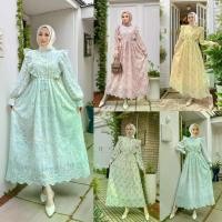 ราคา ชุดมุสลิม ดีไซน์ใหม่ ฉัตรรูปลอก covergirls.abaya.dress elegant Muslimah ชุดเดรสมินิกูรง ช ุ ด ร า ต ร ี อ ิ ส ล า ม ชุดนิกะห์มาเลเซีย ชุดรายอสีครีม ชุดใส่ไปคาเฟ่อิสลาม ชุดรายอ2024แบบใหม่เรียบหรู ชุดน่