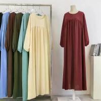 ราคา Abaya ทรงหลวม โอเวอร์ไซส์ แขนยาว covergirls.abaya.dress elegant Muslimah ชุดเดรสมินิกูรง ช ุ ด ร า ต ร ี อ ิ ส ล า ม ชุดนิกะห์มาเลเซีย ชุดรายอสีครีม ชุดใส่ไปคาเฟ่อิสลาม ชุดรายอ2024แบบใหม่เรียบหรู ชุดน