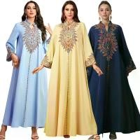 ราคา ชุดมุสลิม ปักลาย คอวี Djellaba สไตล์อาหรับดูไบ Jalabiya เสื้อคลุม คุณภาพระดับไฮเอนด์ ราคาไม่แพง หรูหรา สง่างาม และสง่างาม เหมาะสำหรับโอกาสต่างๆ แฟชั่น เสื้อแขนยาว ผู้หญิงอิสลาม ชุด เซต กระโปรง อิสลาม 
