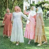 ราคา ชุดมุสลิม ดีไซน์ลูกไม้กลวงcovergirls.abaya.dress elegant Muslimah ชุดเดรสมินิกูรง ช ุ ด ร า ต ร ี อ ิ ส ล า ม ชุดนิกะห์มาเลเซีย ชุดรายอสีครีม ชุดใส่ไปคาเฟ่อิสลาม ชุดรายอ2024แบบใหม่เรียบหรู ชุดน่ารักๆอ