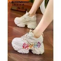 ราคา รองเท้าผ้าใบพ่อ, สำหรับผู้หญิง, ทำให้เท้าของคุณดูเล็กลง, ใหม่ในปี 2025, รองเท้าผ้าใบเพิ่มความสูง, น้ำหนักเบา, เหมาะสำหรับผู้หญิงผอม anta kai 2 gt cut cross รองเท้าฟุตซอล วิ้ง สตั๊ด 100 ปุ่ม basketball