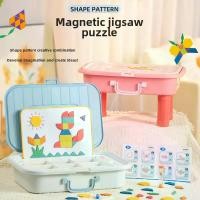 ราคา บล็อกตัวต่อทรงเรขาคณิต, การออกแบบแม่เหล็ก Tangram, กล่องเก็บของโมเดลปริศนา 3 มิติ, ของขวัญการศึกษาปฐมวัยสำหรับเด็ก, อุปกรณ์ช่วยสอน, ของเล่นประกอบ, ปริศนาเลโก้, เหมาะสำหรับเด็กชายและเด็กหญิง, เหมาะสำหร