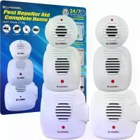 ราคา เครื่องไล่แมลงอัลตราโซนิก, กระดิ่งและโฮเวลล์, ชุดบ้าน (แพ็ค 6), เครื่องไล่แมลงอัลตราโซนิก, เครื่องไล่แมลงสำหรับบ้าน, ห้องนอน, สำนักงาน, ห้องครัว, โกดัง, โรงแรม, ปลอดภัยสำหรับมนุษย์และสัตว์เลี้ยง (1730
