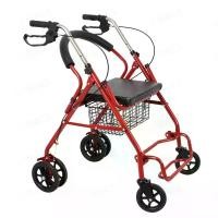 ราคา Rollator รถเข็นผู้ป่วยหัดเดิน พับเก็บได้มี6ล้อและที่พักเท้า รถเข็นสำหรับผู้สูงอายุรถเข็นช่วยพยุงเดินรถเข็นคนชรานิ้วรถเข็นผู้พิการแบบพับได้ Wheelchair วีลแชร์ รถเข็นผู้ป่วย รถเข็นผู้สูงอายุ พับได้ มือค