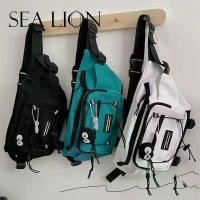 ราคา กระเป๋าคาดหน้าอก สไตล์ญี่ปุ่น INS ฮาราจูกุ ชุดทำงานสีเข้ม สำหรับผู้ชายและผู้หญิงอินเทรนด์ เหมาะสำหรับนักเรียนหญิง กระเป๋าสะพายไหล่เดียวและสะพายข้าง สไตล์ฮ่องกง สตรีทสแน็ป กระเป๋าคาดเอว (17317954764673