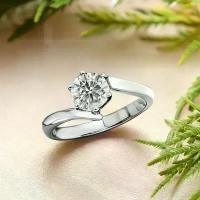 ราคา แหวนไขว้เม็ดชู ไม่มีฝังบ่าข้าง ตัวเรือนเงินแท้ 925 ฝังเพชร Mossanite (โมอีส) รูปทรงกลม เพชรยอด ขนาด 1 กะรัต ก้านแหวนทรงไขว้สวยงาม แหวนชุบทองคำขาว แบรนด์ Darmas Jewelry มีใบรับรอง (เลือกขนาดทักกล่องข้อ